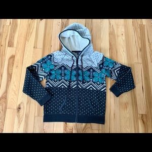 American Eagle Sherpa Fleece Hoodie Sz Large